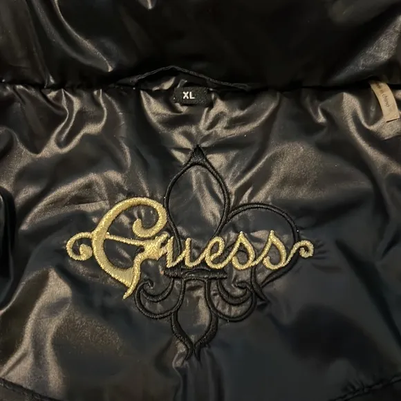 Guess Black Sleeveless Jacket NWT