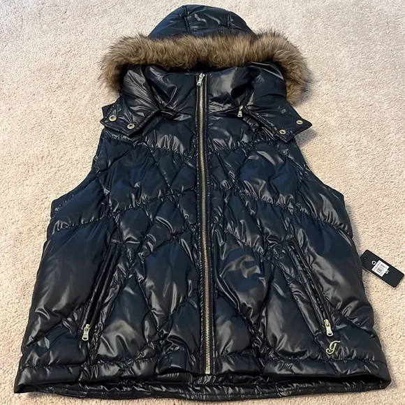 Guess Black Sleeveless Jacket NWT