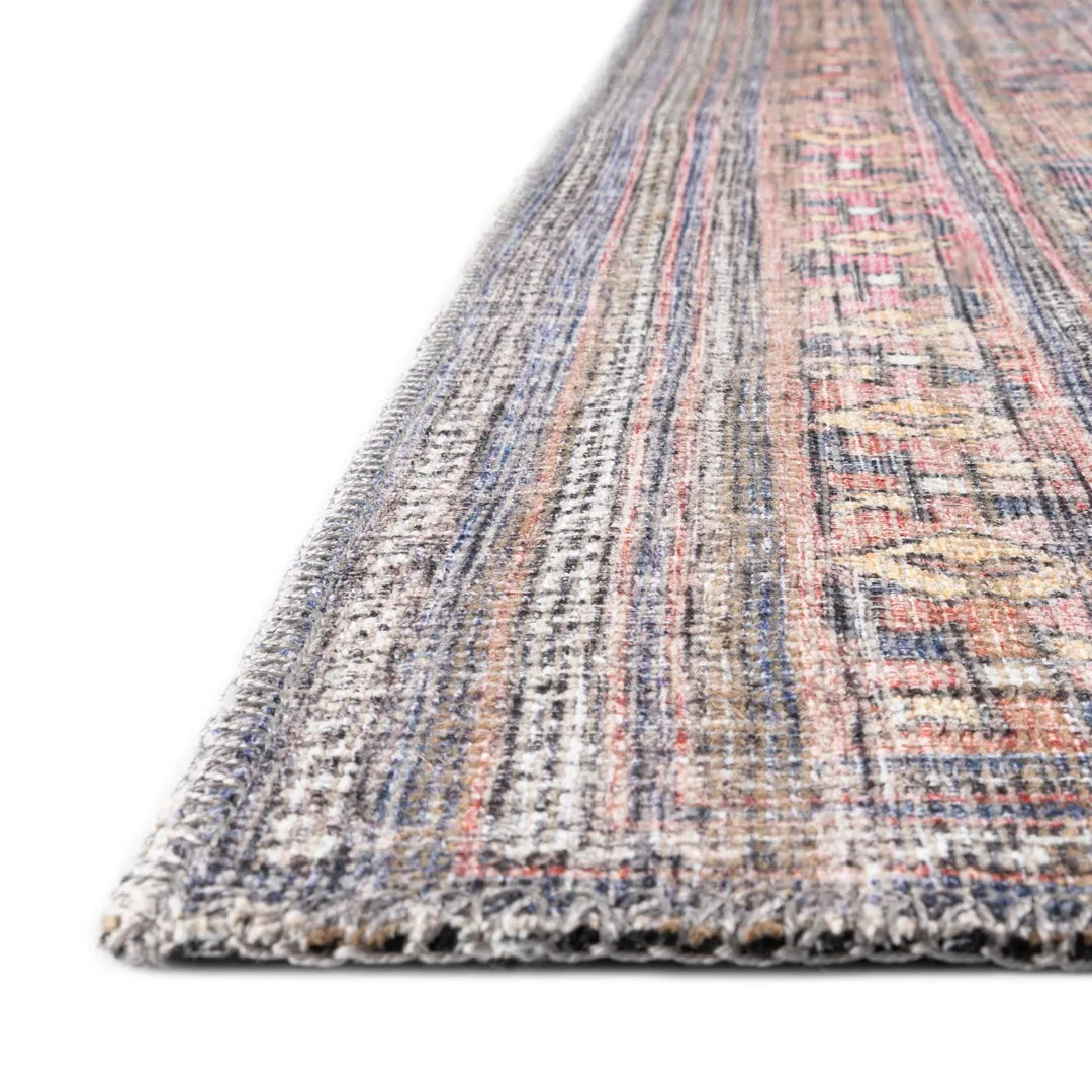Hadsell Machine Made Power Loom Antique Blue Area Rug Langley Street® Rug Size: Rectangle 3'3" x 5'3"