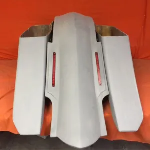 Harley Davidson 6" Trendsetter Extended Saddlebag LED Fender Kit - No Cut Outs No Lids / 2014 - 2018