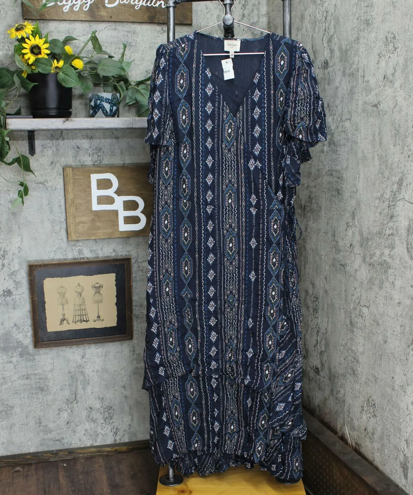 Haute Hippie Tribe Plus Size Luna Wrap Maxi Dress