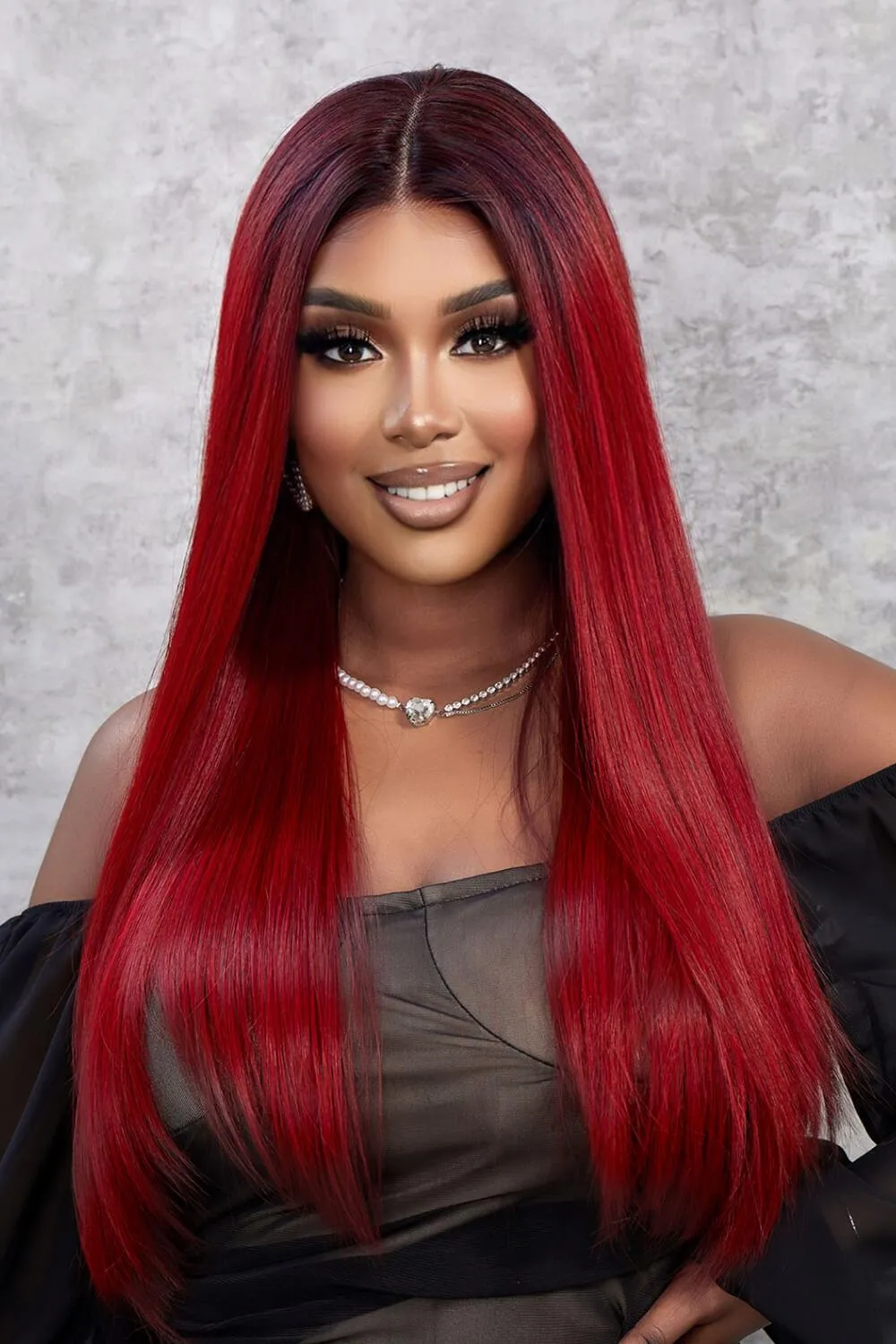 Hazel Blues® | 13*2" Lace Front Wigs Synthetic Straight 26" 150% Density