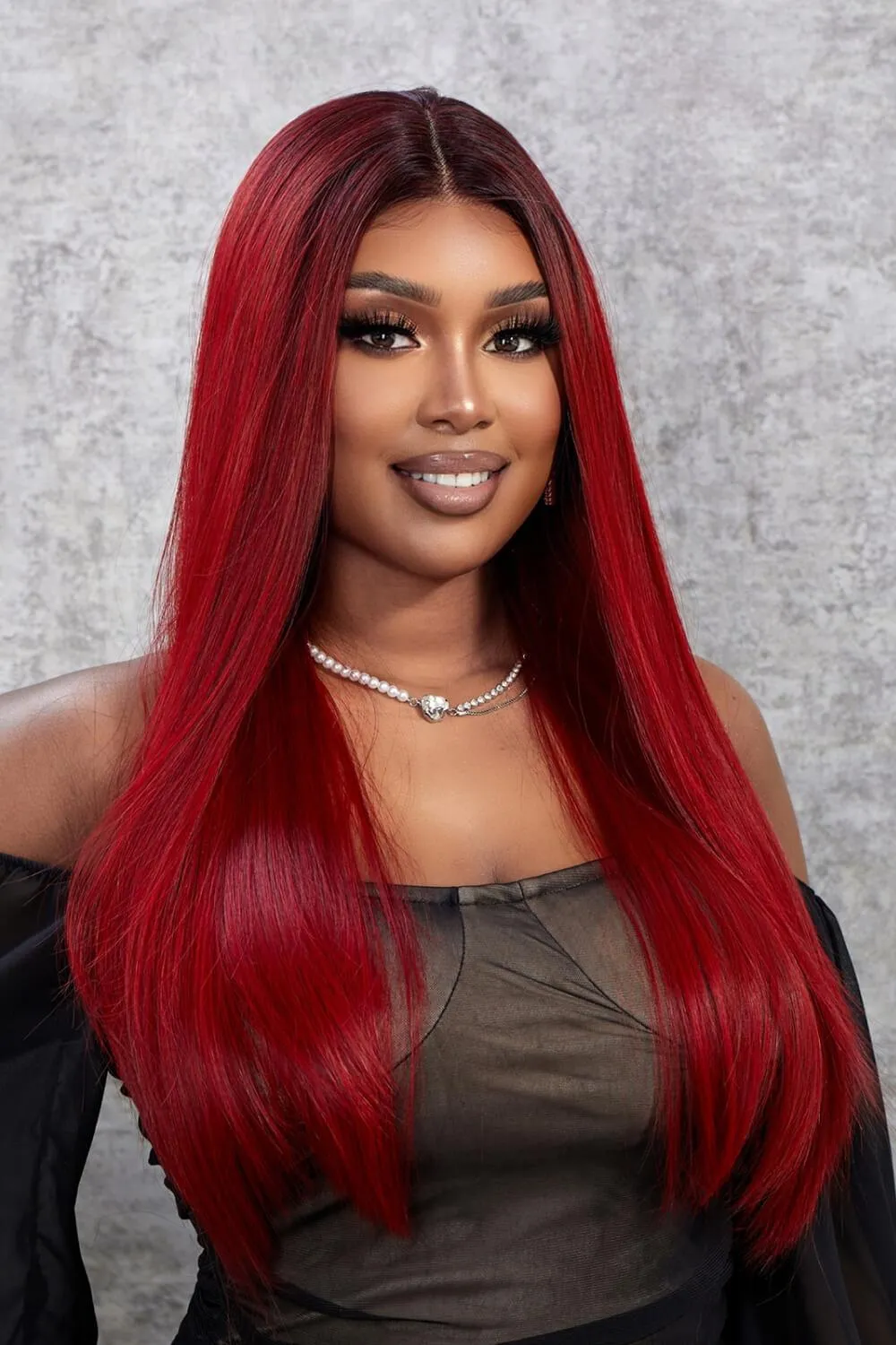 Hazel Blues® | 13*2" Lace Front Wigs Synthetic Straight 26" 150% Density
