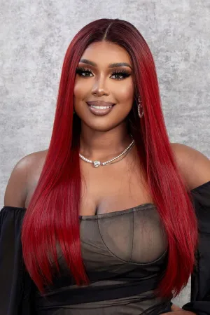Hazel Blues® | 13*2" Lace Front Wigs Synthetic Straight 26" 150% Density
