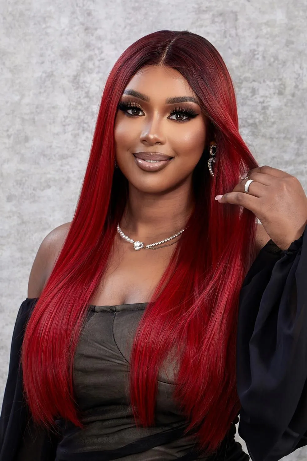 Hazel Blues® | 13*2" Lace Front Wigs Synthetic Straight 26" 150% Density