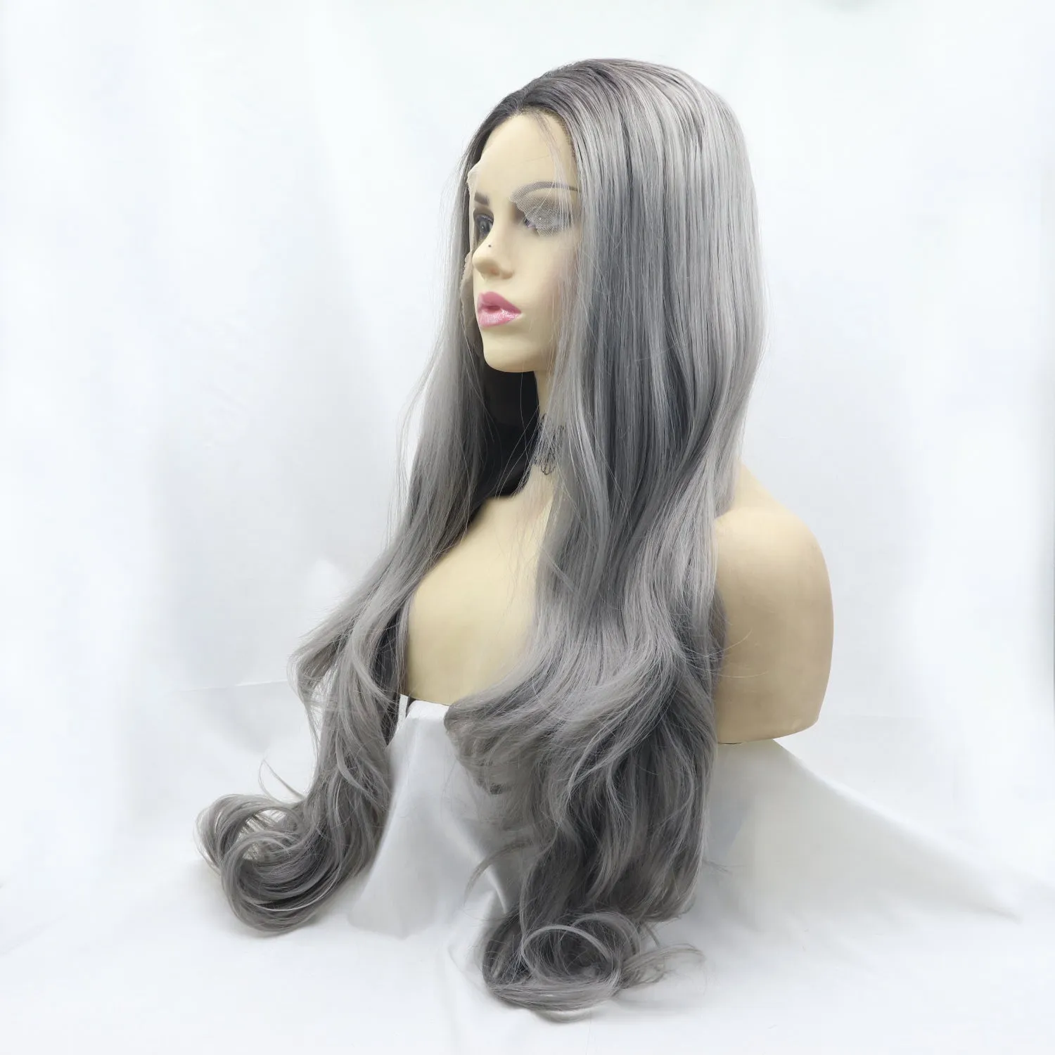 Hazel Blues® |  13*3" Lace Front Wigs Synthetic Long Wavy 24" 130% Density