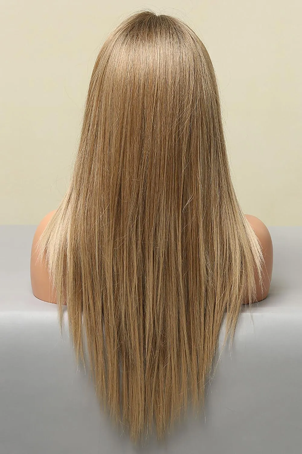 Hazel Blues® | Dark Blonde Balayage Long Straight Lace Front Synthetic Wigs 26"
