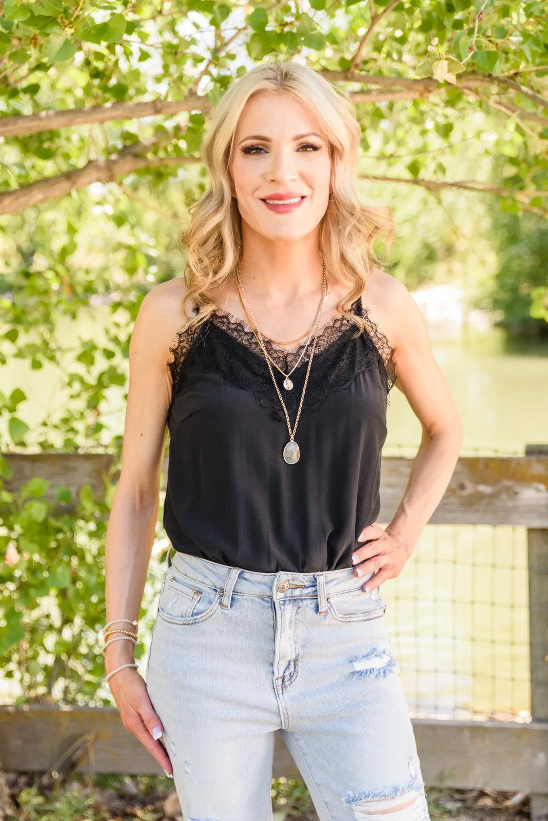 Hazel Blues® | Infinite Memories Lace Bodysuit In Black