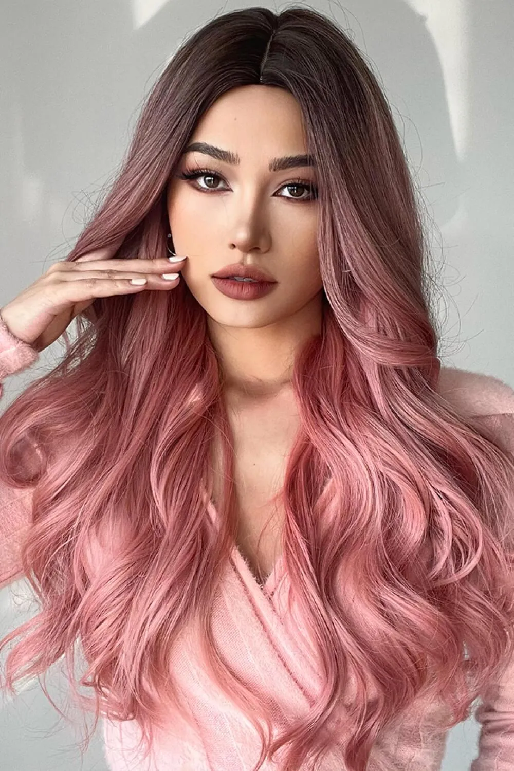 Hazel Blues® |  Synthetic Long Wigs in Pink 26''