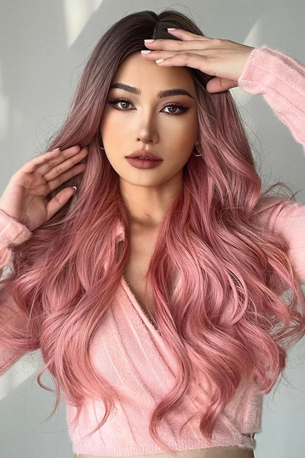 Hazel Blues® |  Synthetic Long Wigs in Pink 26''