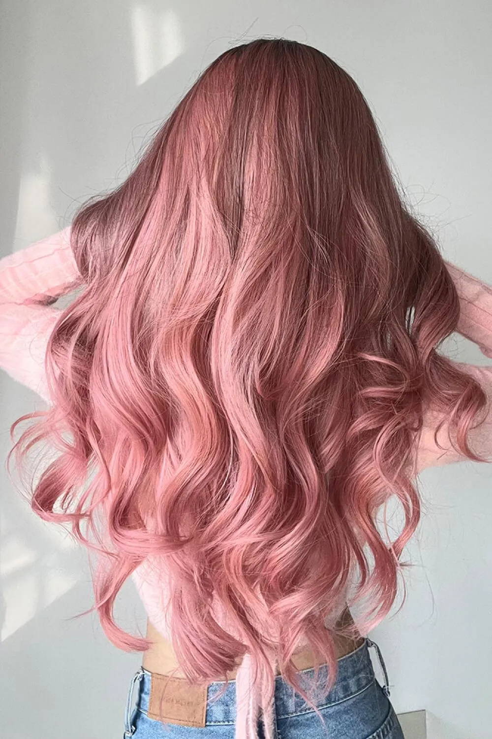 Hazel Blues® |  Synthetic Long Wigs in Pink 26''