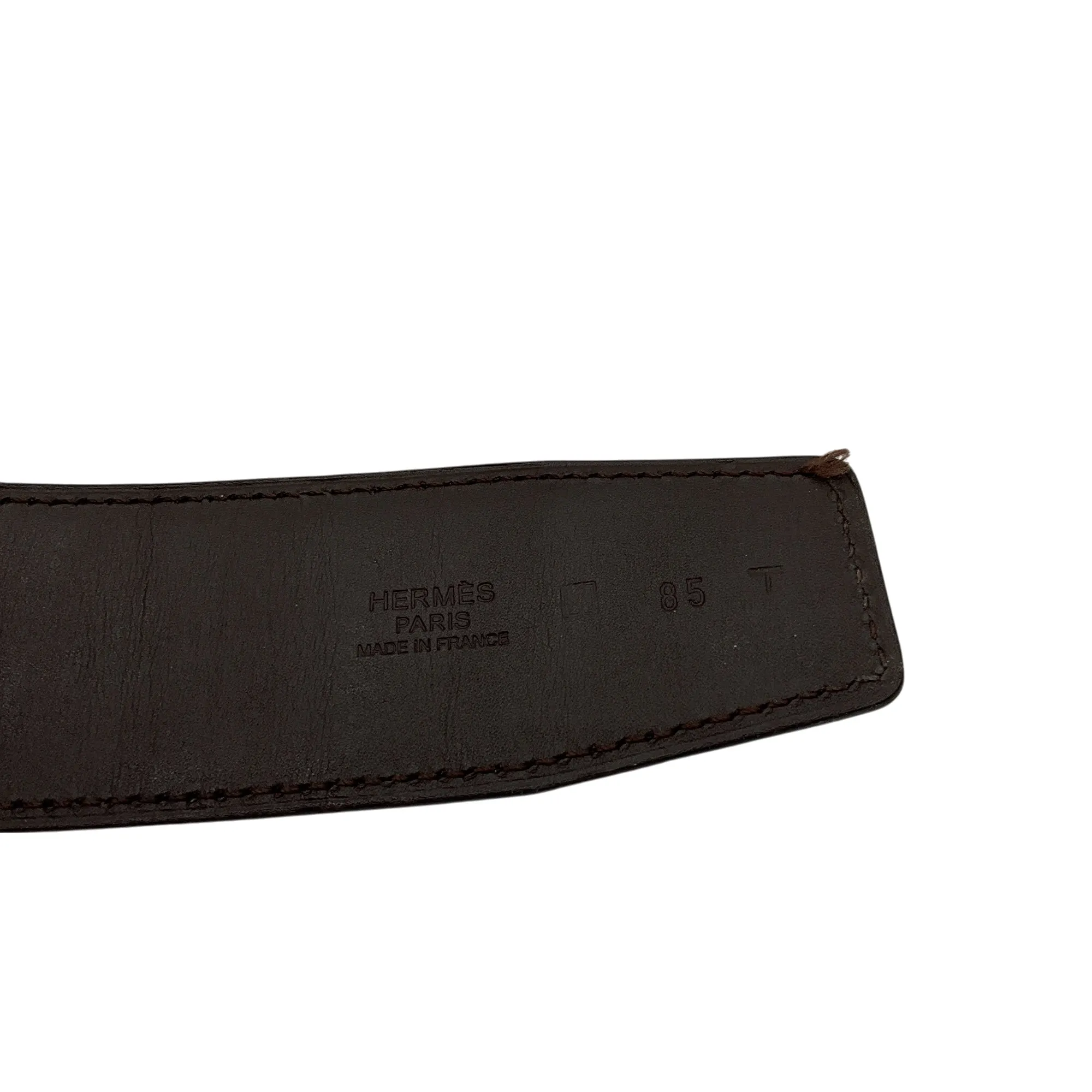 Hermes Black / Brown 2009 Reversible 42mm Leather Belt Strap