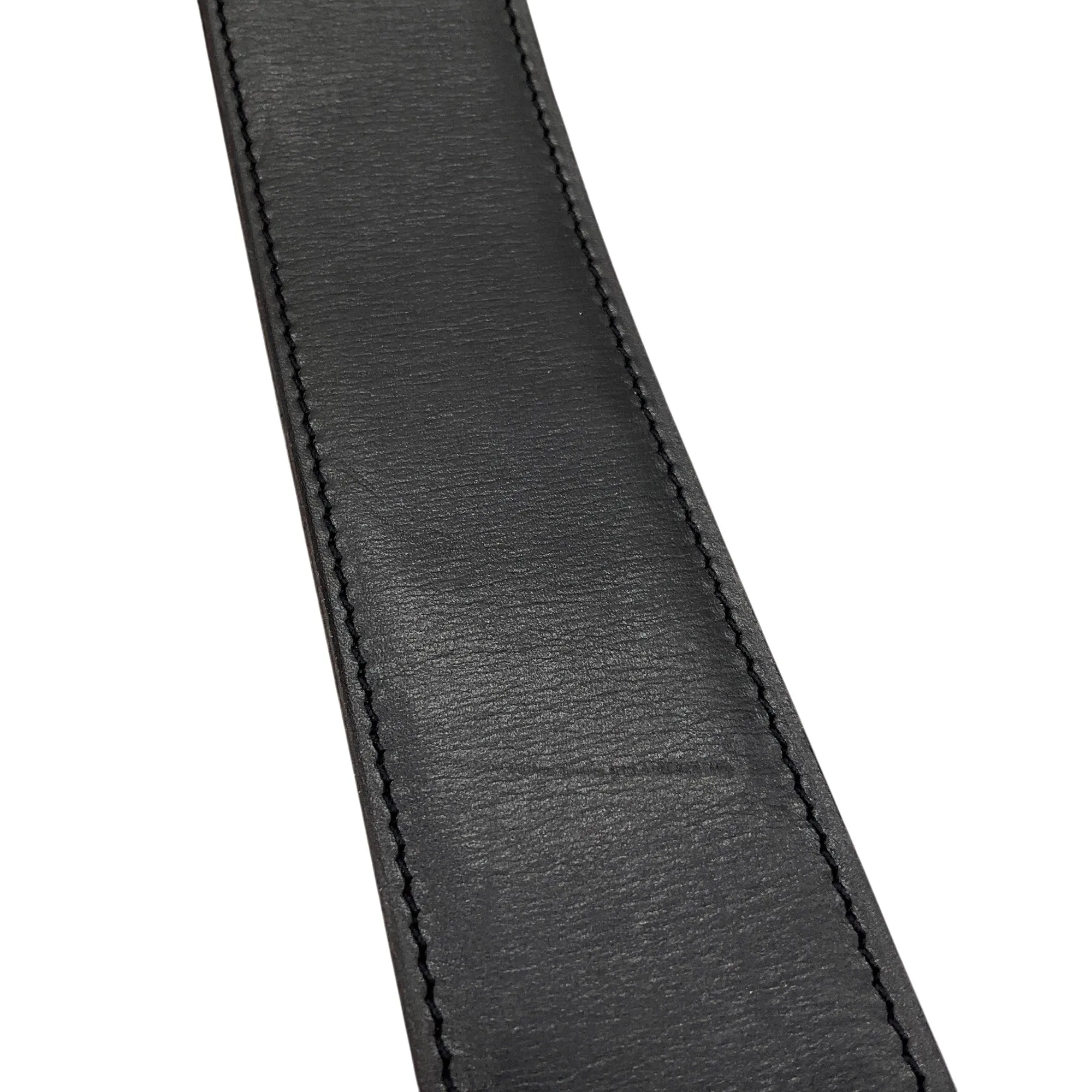 Hermes Black / Brown 2009 Reversible 42mm Leather Belt Strap