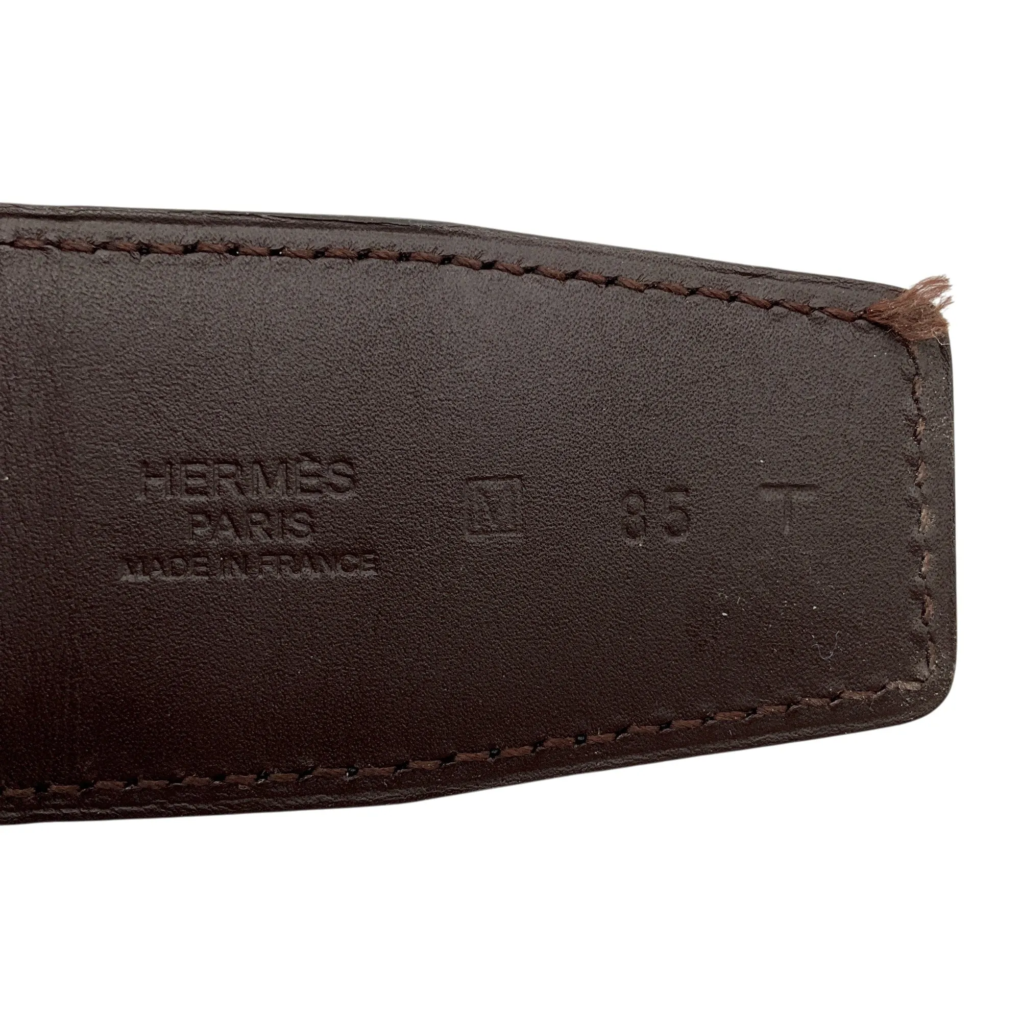 Hermes Black / Brown 2009 Reversible 42mm Leather Belt Strap
