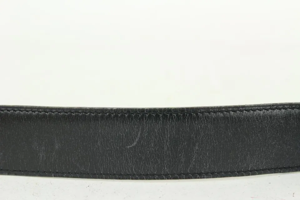 Hermès Black x Brown x Gold 32mm Reversible H Logo Belt Kit 823her19