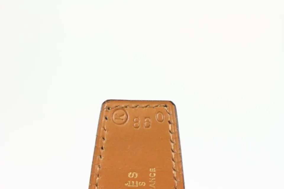 Hermès Black x Brown x Gold 32mm Reversible H Logo Belt Kit 823her19