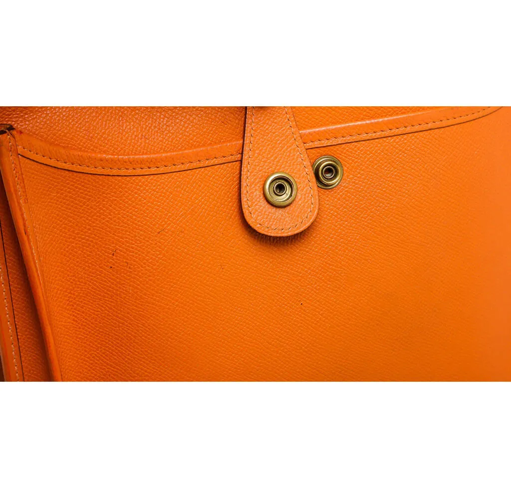 Hermès Evelyne Bag PM Orange Clemence Leather