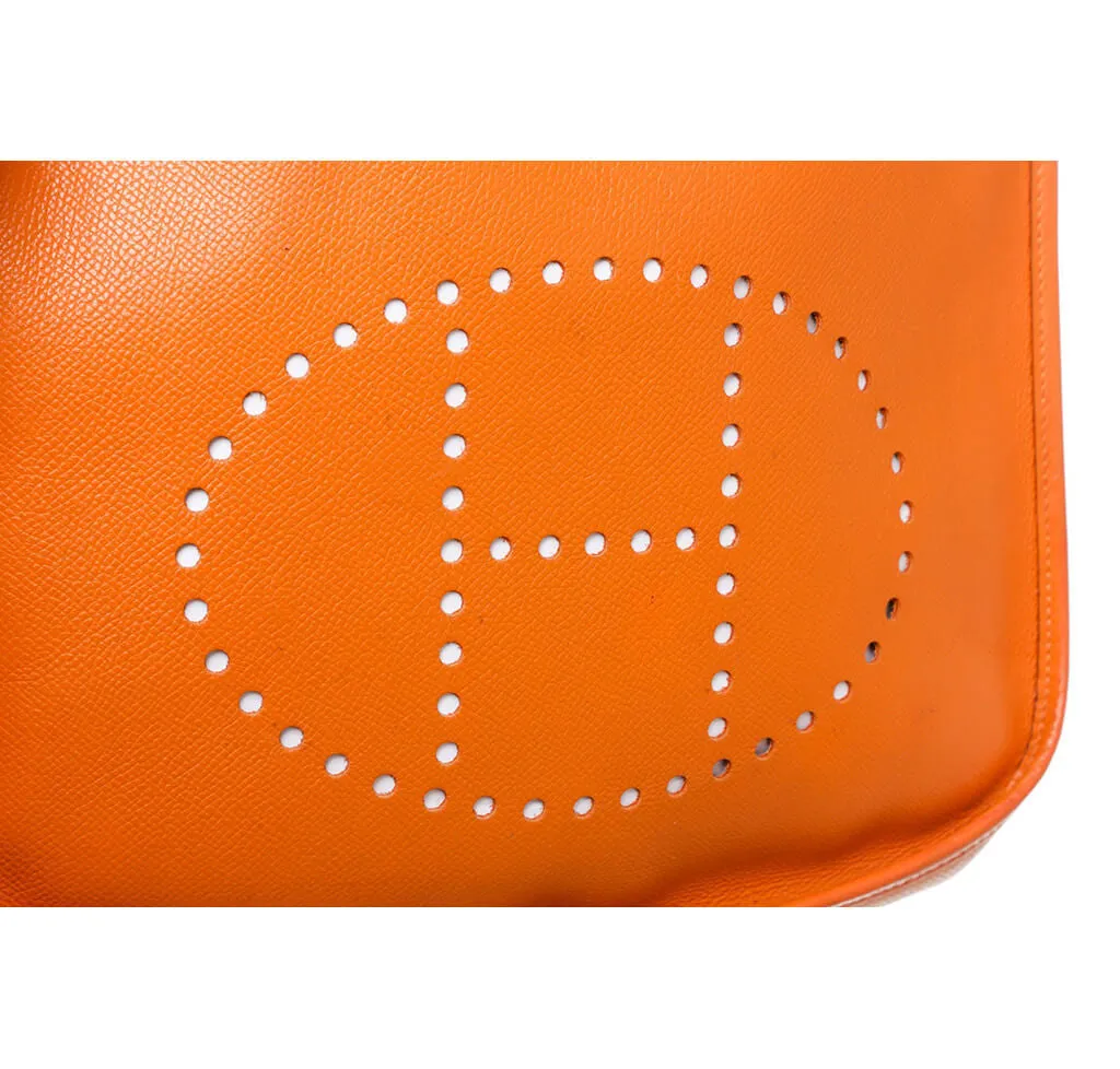 Hermès Evelyne Bag PM Orange Clemence Leather