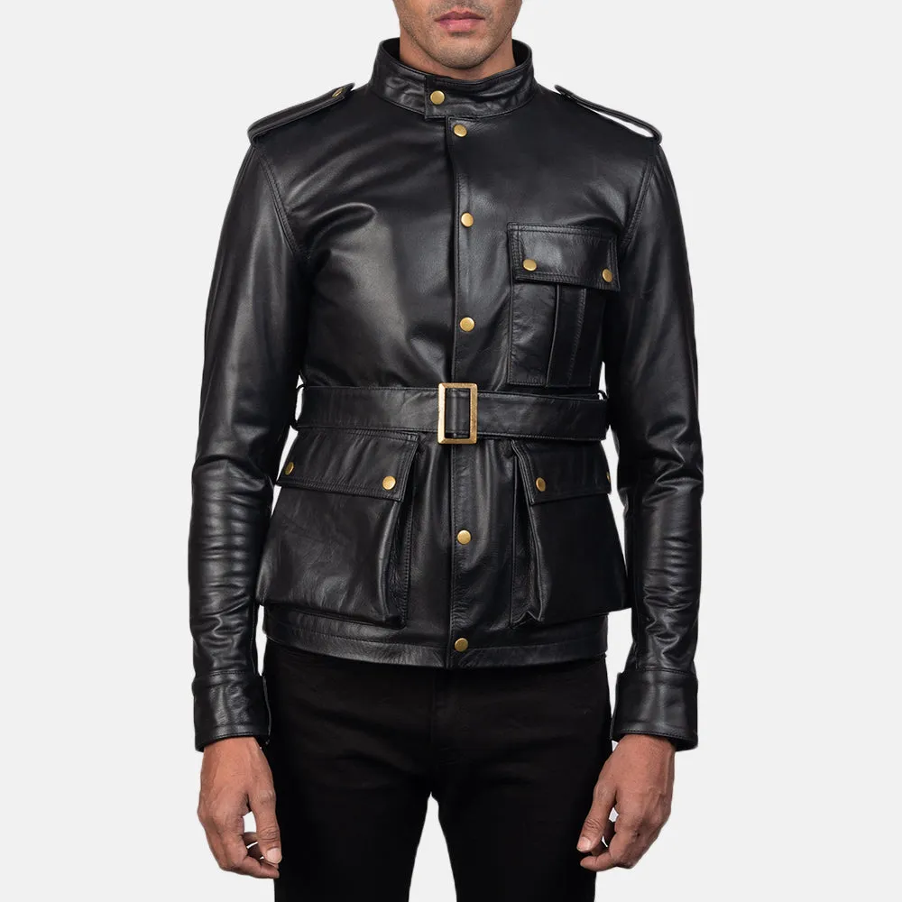 Hero's Black Leather Jacket