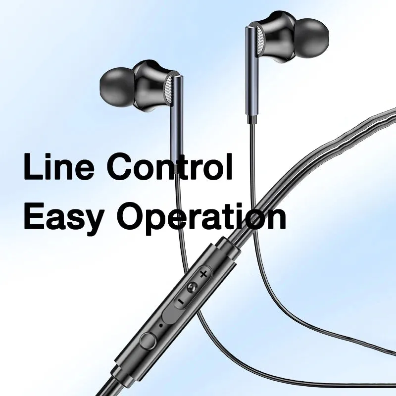HiFi Wired Headphones with Microphone - Sport In-Ear Earbuds Headset with Cable Wire for Phone