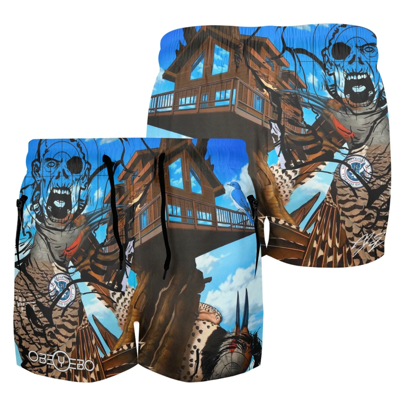 Home Invasion Men's Beach Shorts
