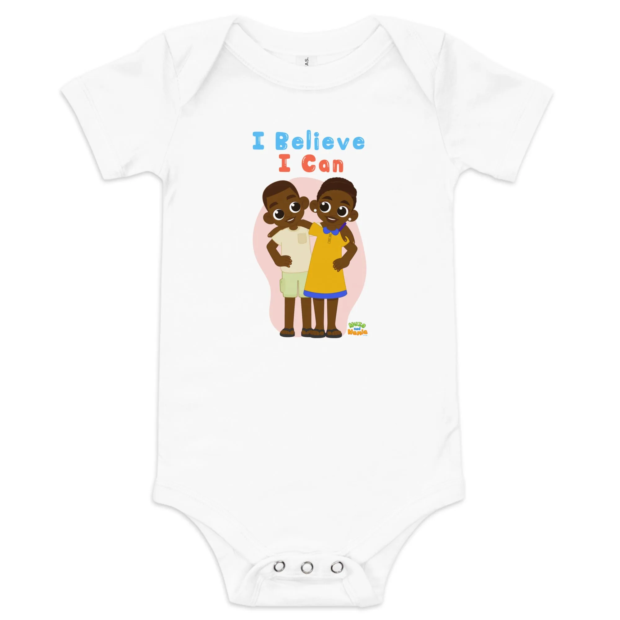 'I believe I can' Baby short sleeve one piece