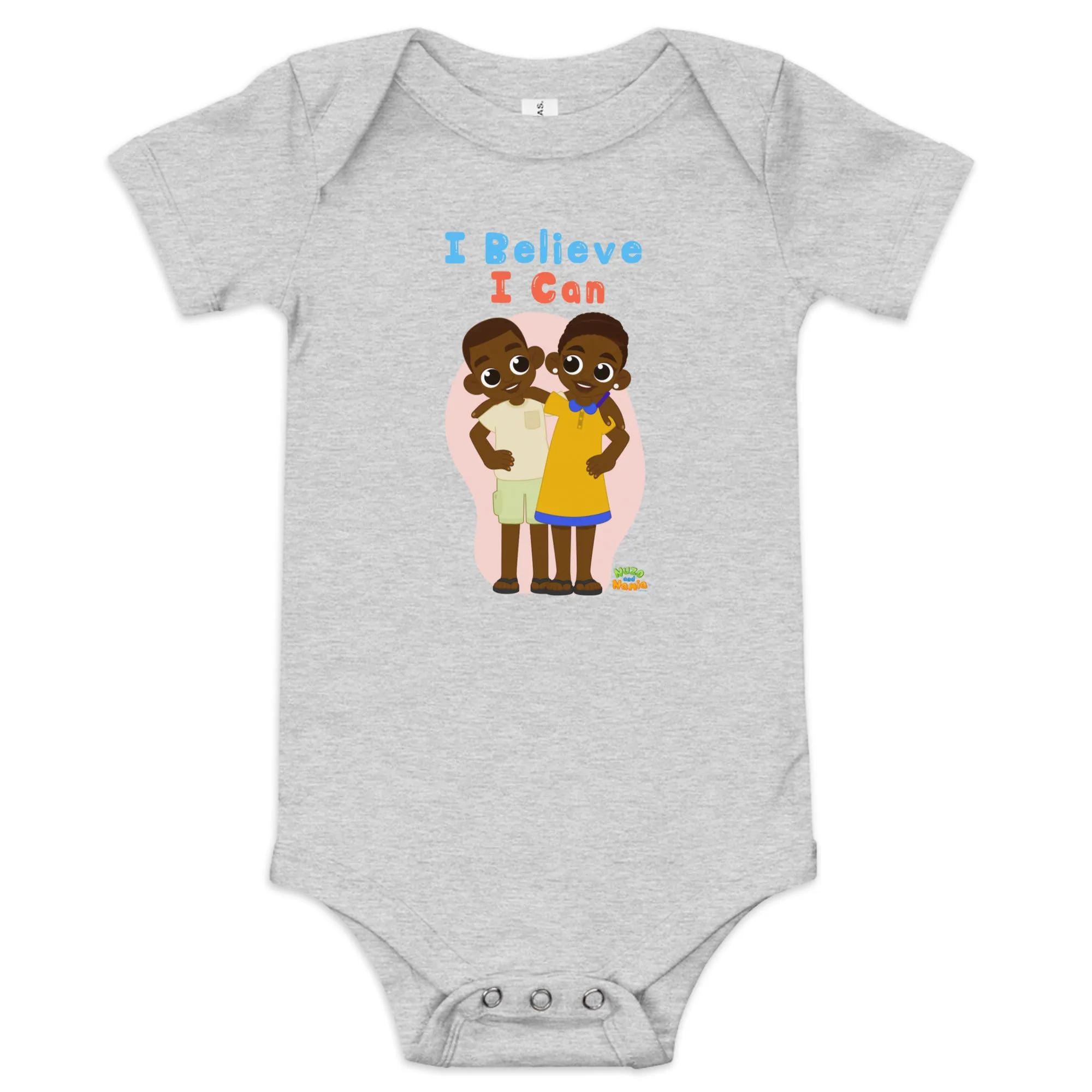 'I believe I can' Baby short sleeve one piece