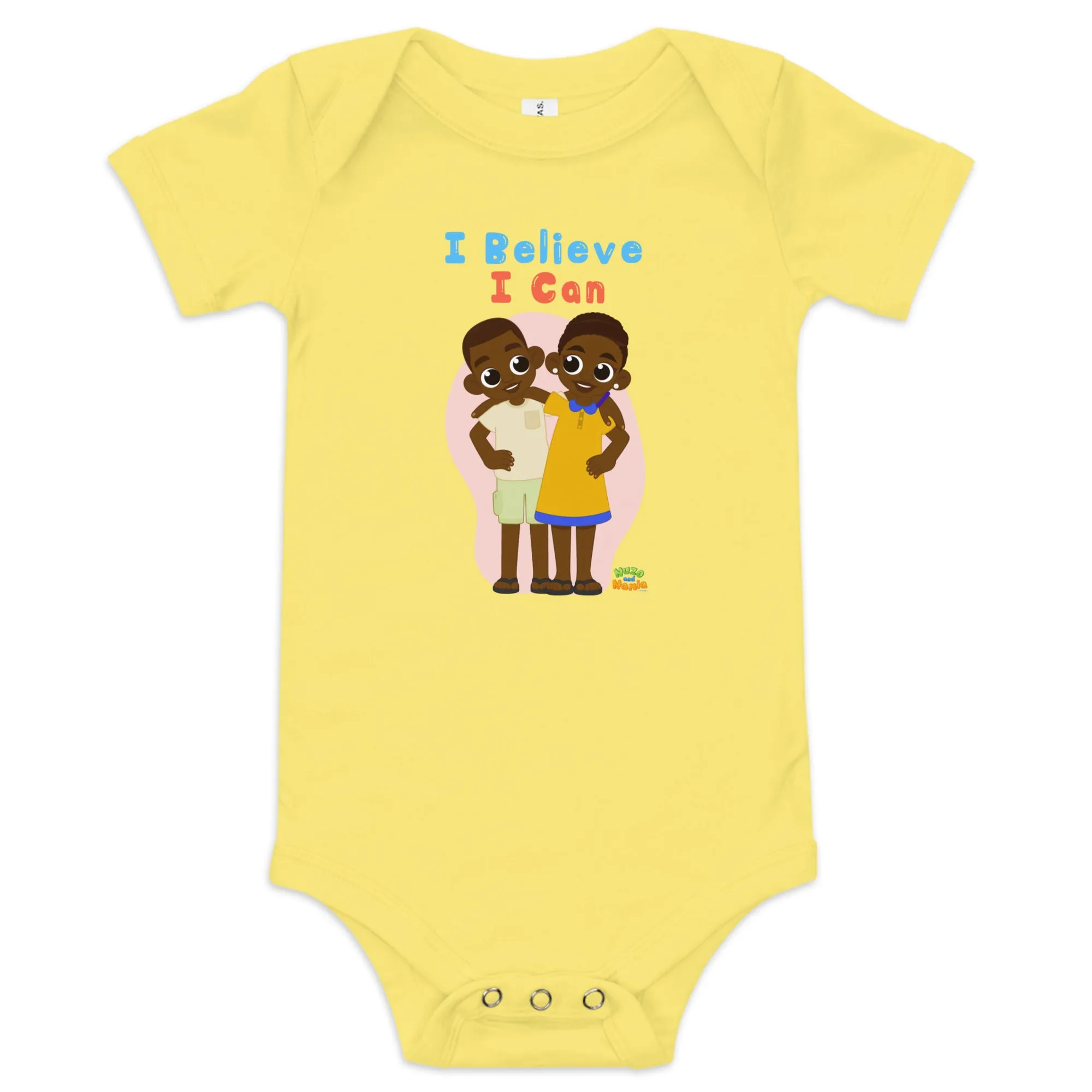 'I believe I can' Baby short sleeve one piece