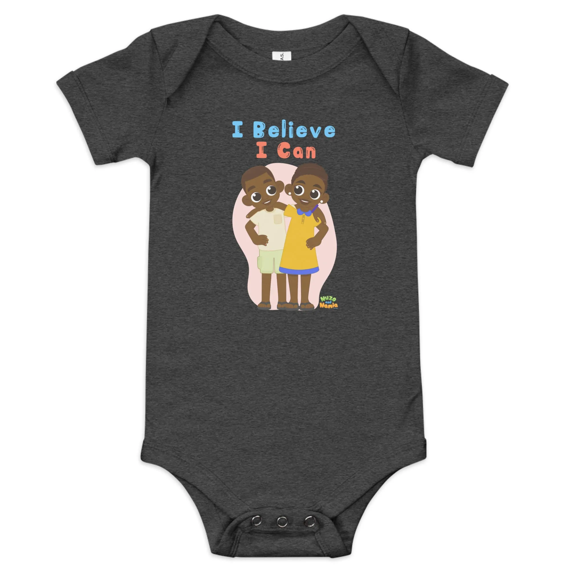 'I believe I can' Baby short sleeve one piece