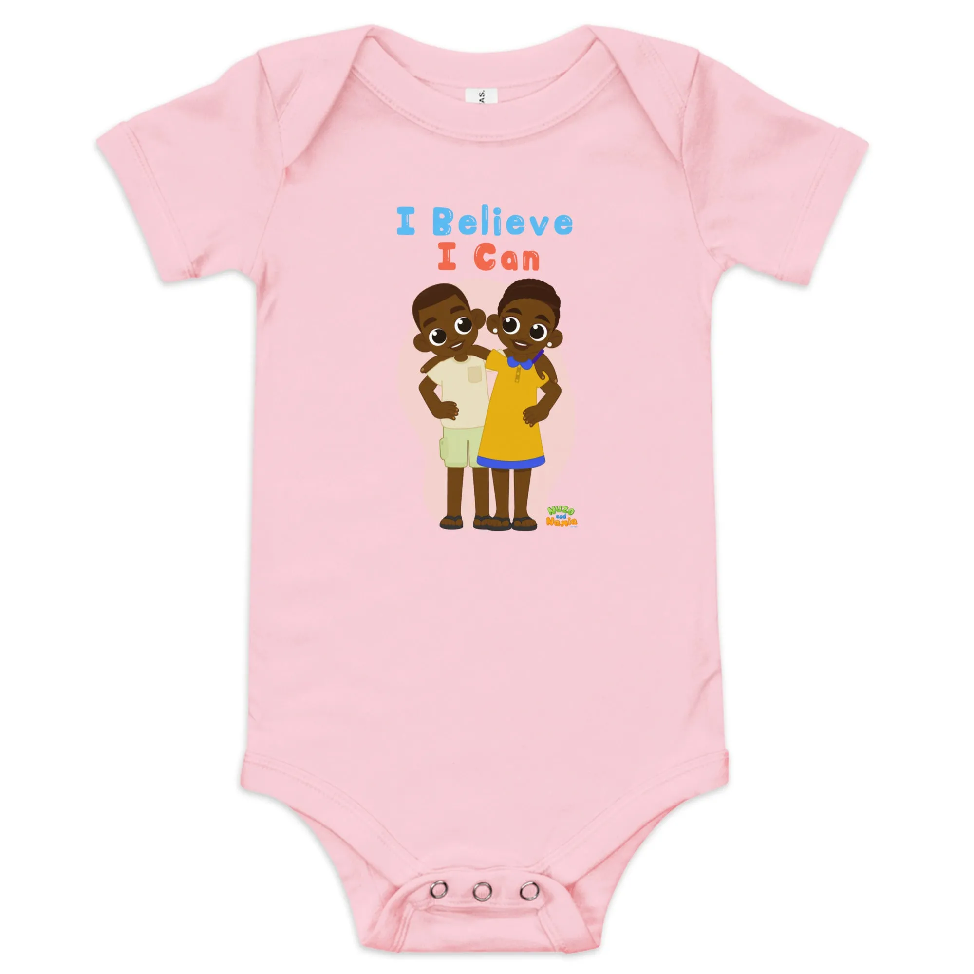 'I believe I can' Baby short sleeve one piece