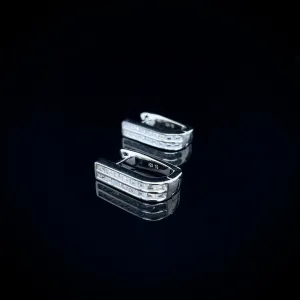 Icy Oval Hoops