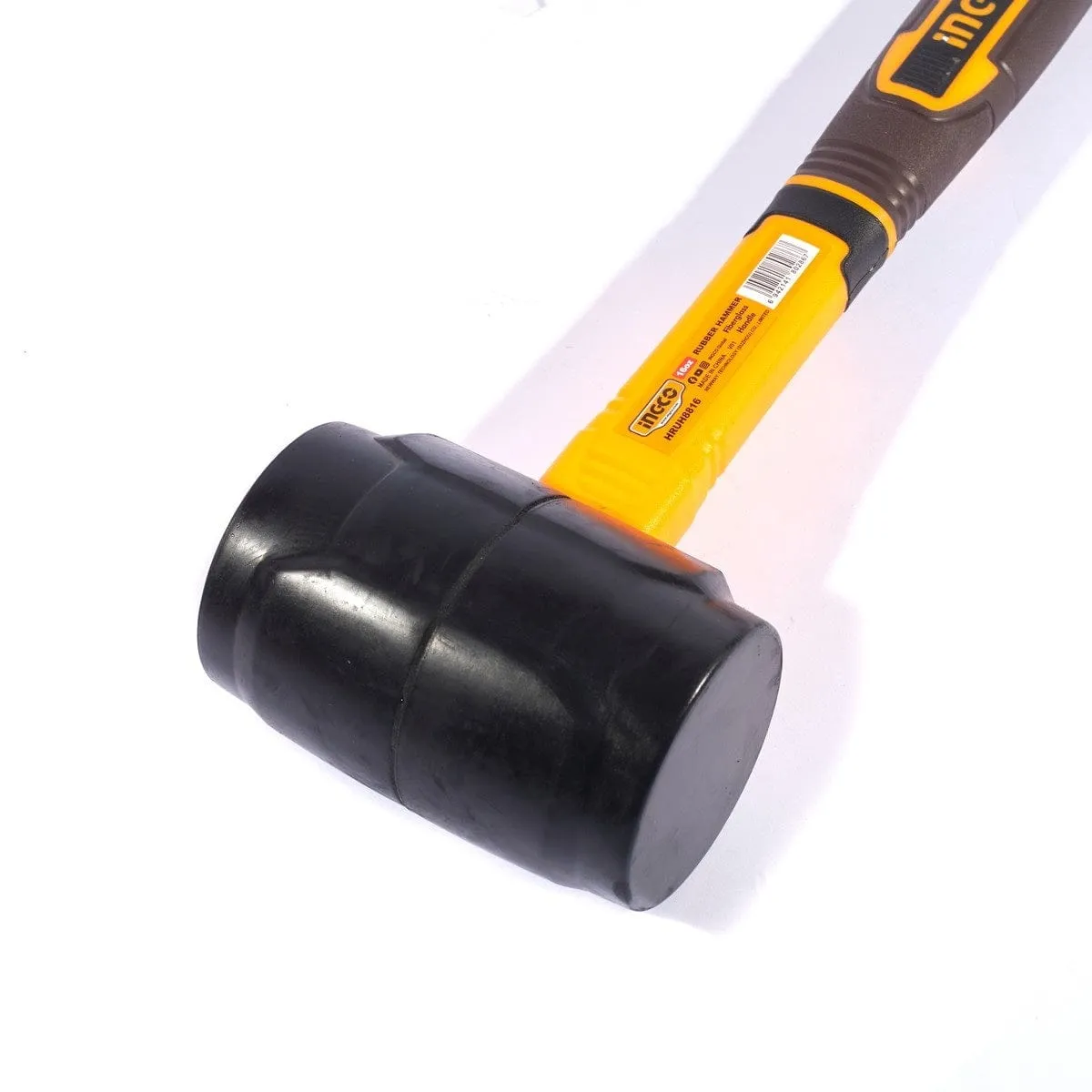 Ingco Rubber Hammer 450g with Fiberglass Handle - HRUH8816