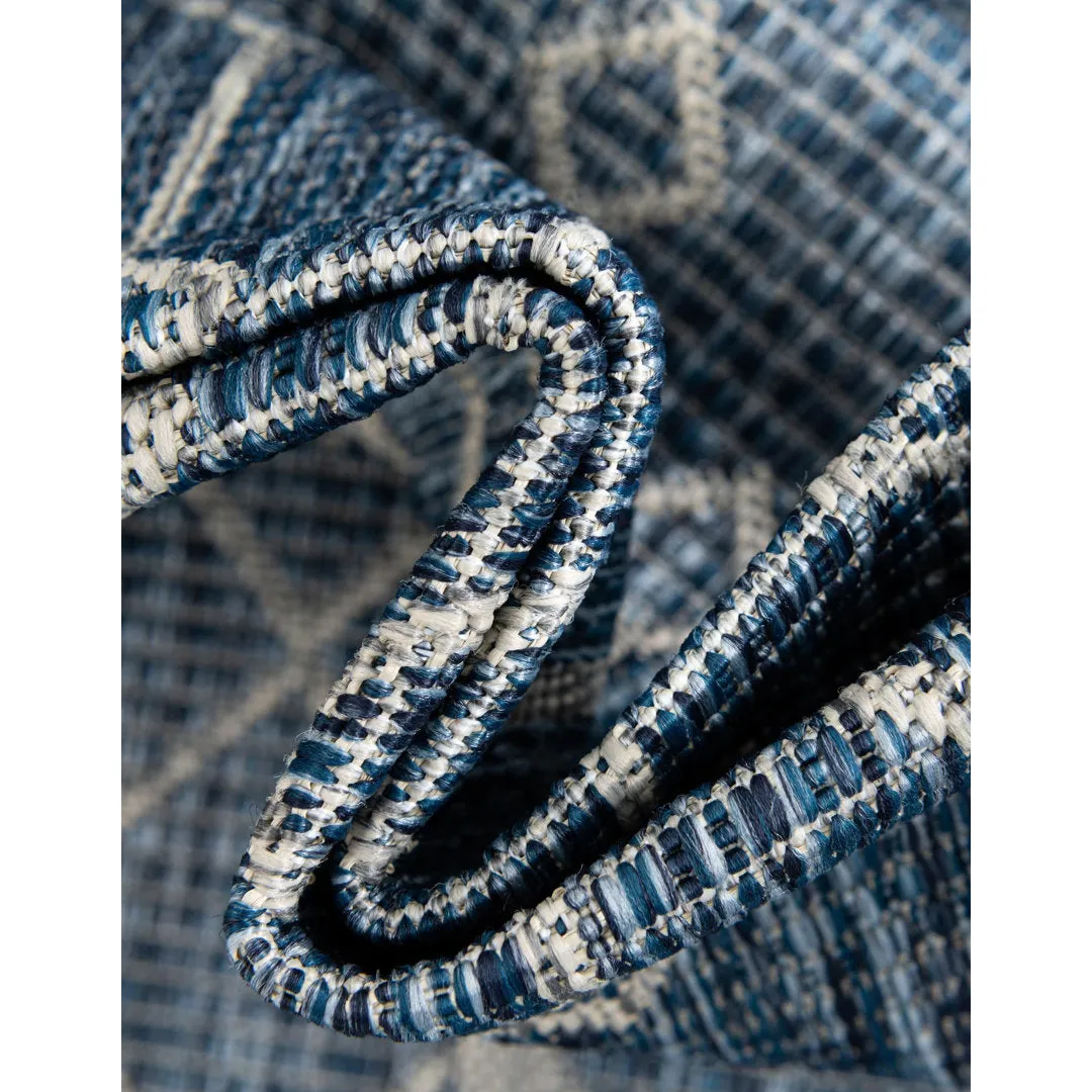 Innsbrook Southwestern Power Loom Teal Indoor/Outdoor Area Rug Laurel Foundry Modern Farmhouse® Rug Size: Square 8'