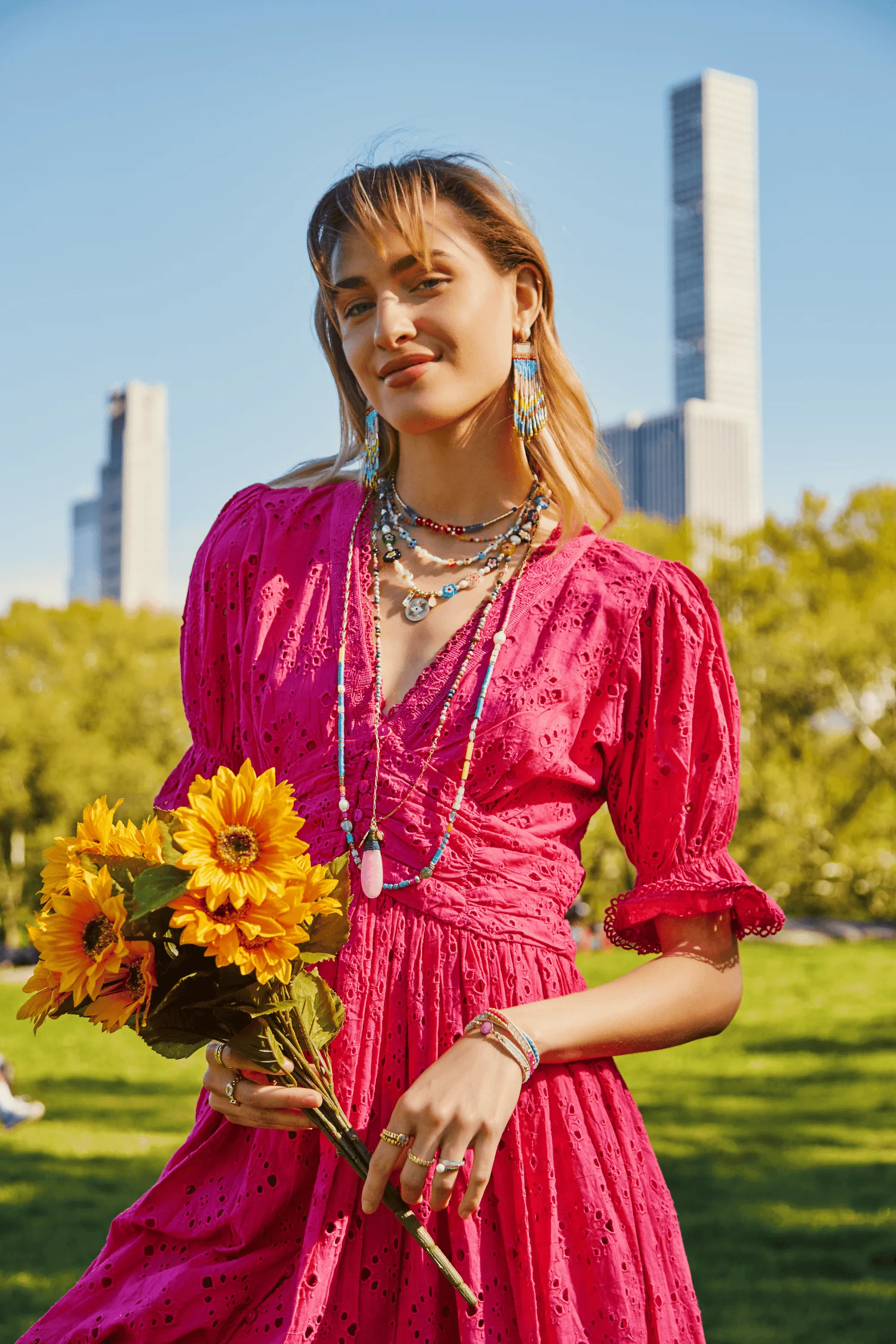 Jenny Love Floral Bead Necklace