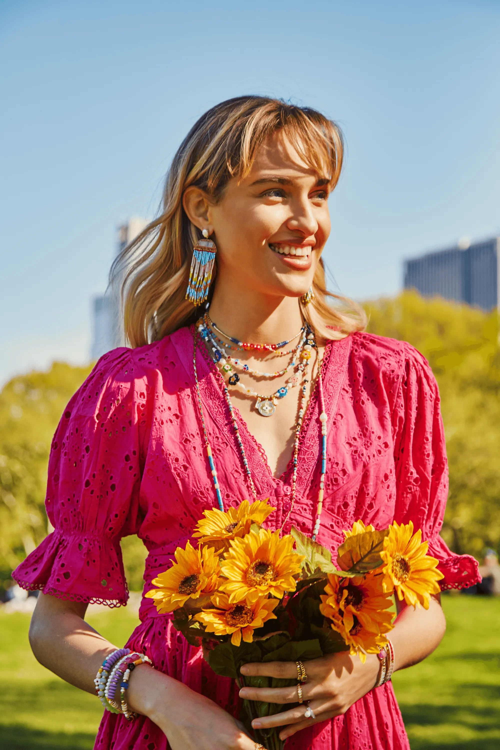 Jenny Love Floral Bead Necklace