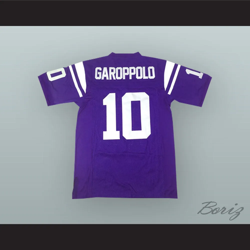 Jimmy Garoppolo 10 Rolling Meadows High School Mustangs Purple Football Jersey