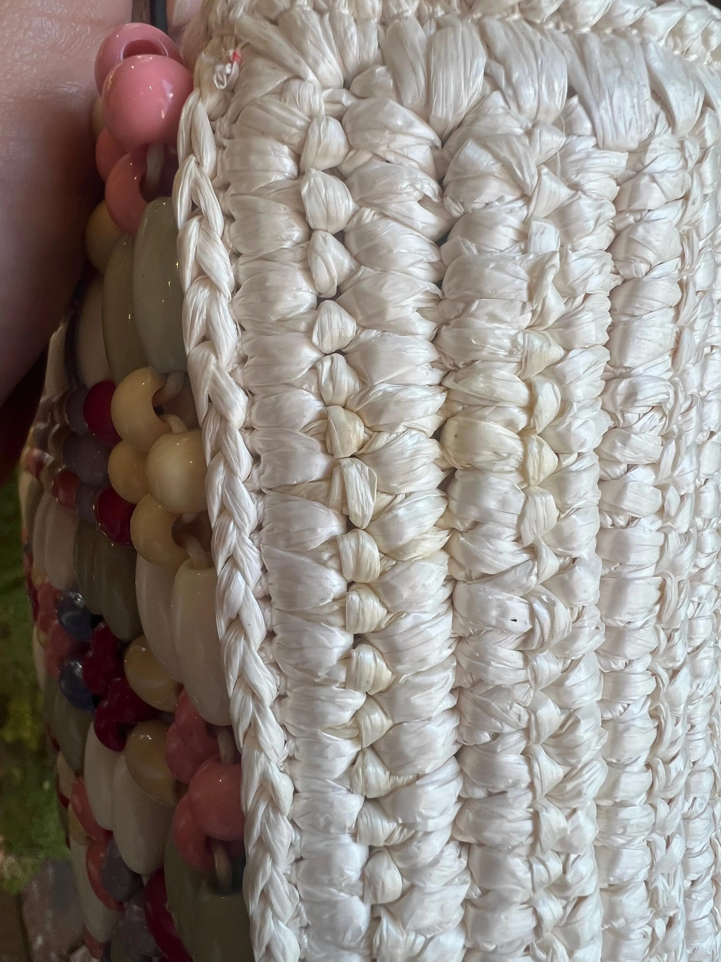 Kate Spade Multicolor Sam Icon Beaded Raffia Small Tote
