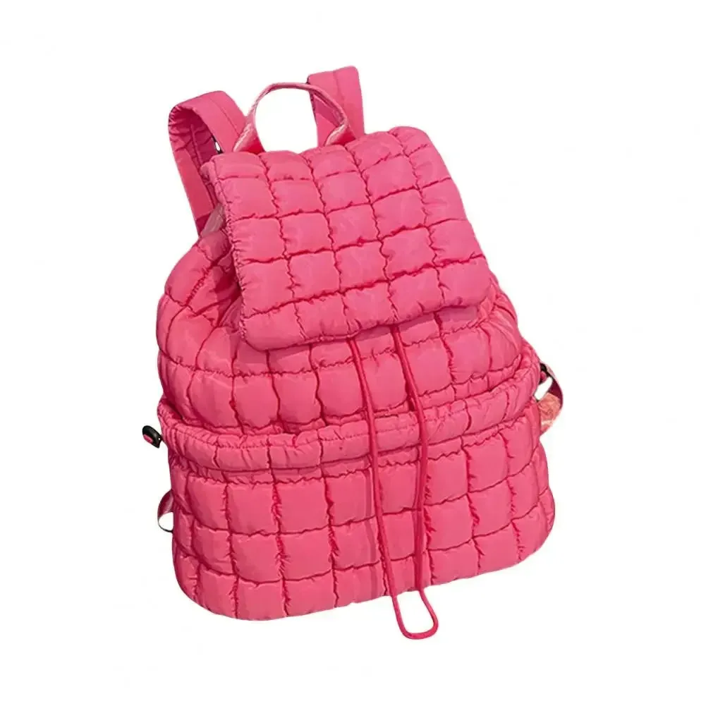 Kawaii Bubble Check 18L Backpack 🎒✨ - Stylish Flap Top & Drawstring Closure for School & Travel! 🌈💖