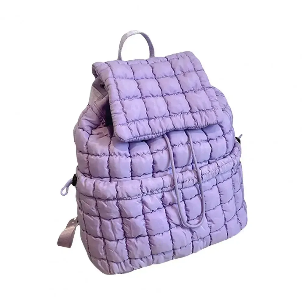 Kawaii Bubble Check 18L Backpack 🎒✨ - Stylish Flap Top & Drawstring Closure for School & Travel! 🌈💖