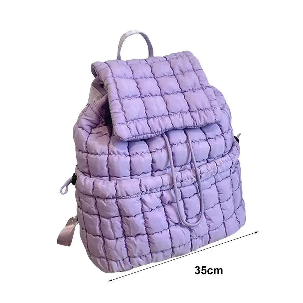 Kawaii Bubble Check 18L Backpack 🎒✨ - Stylish Flap Top & Drawstring Closure for School & Travel! 🌈💖