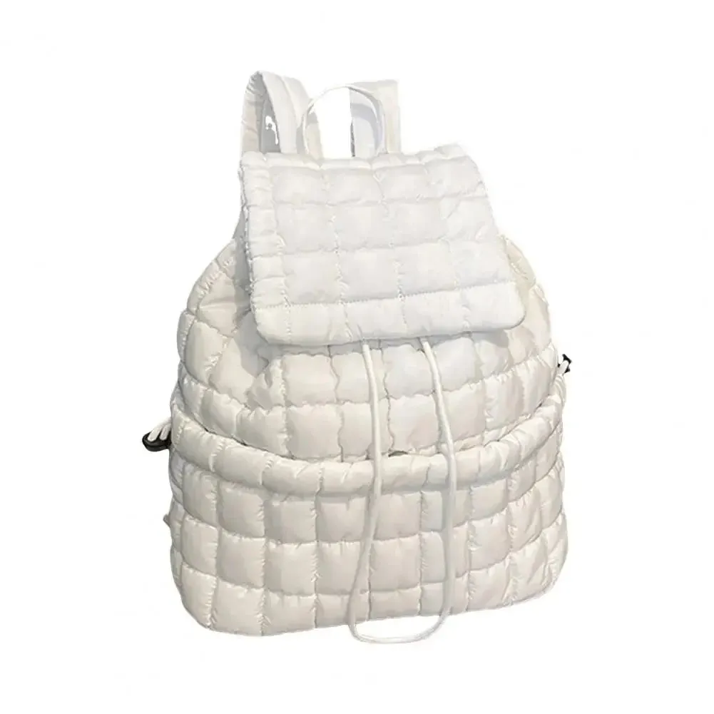 Kawaii Bubble Check 18L Backpack 🎒✨ - Stylish Flap Top & Drawstring Closure for School & Travel! 🌈💖