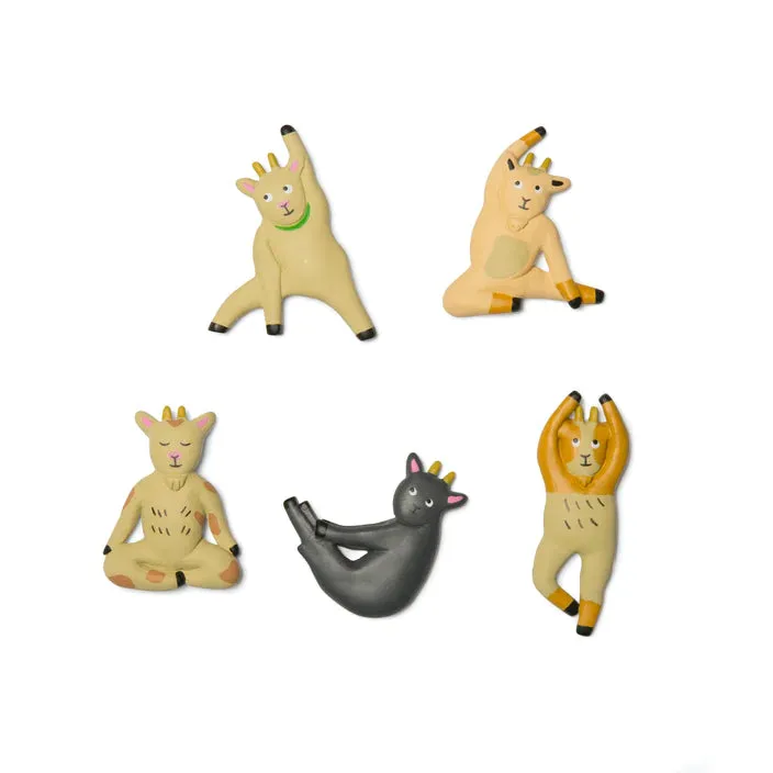 Kikkerland Goat Yoga Magnets Style MG93