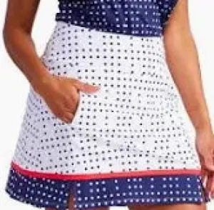 KINONA Tap In  Golf Skort-Domino White