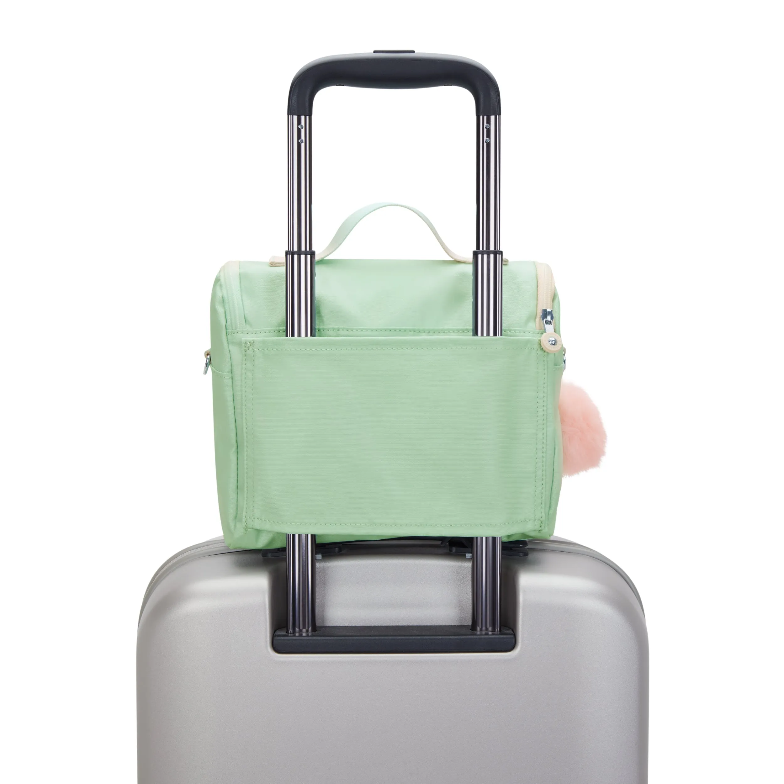 Kipling New Kichirou Soft Green Met Large Lunch Bag with Trolley Sleeve C2I5356-5KY