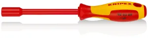 KNIPEX Nut Driver with Screwdriver Handle 9.0mm VDE Insulated Multi Component Grips 237mm 98 03 09