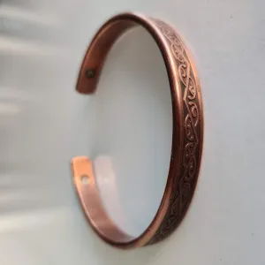 Kowhaiwhai Pattern Copper Magnetic Bracelet