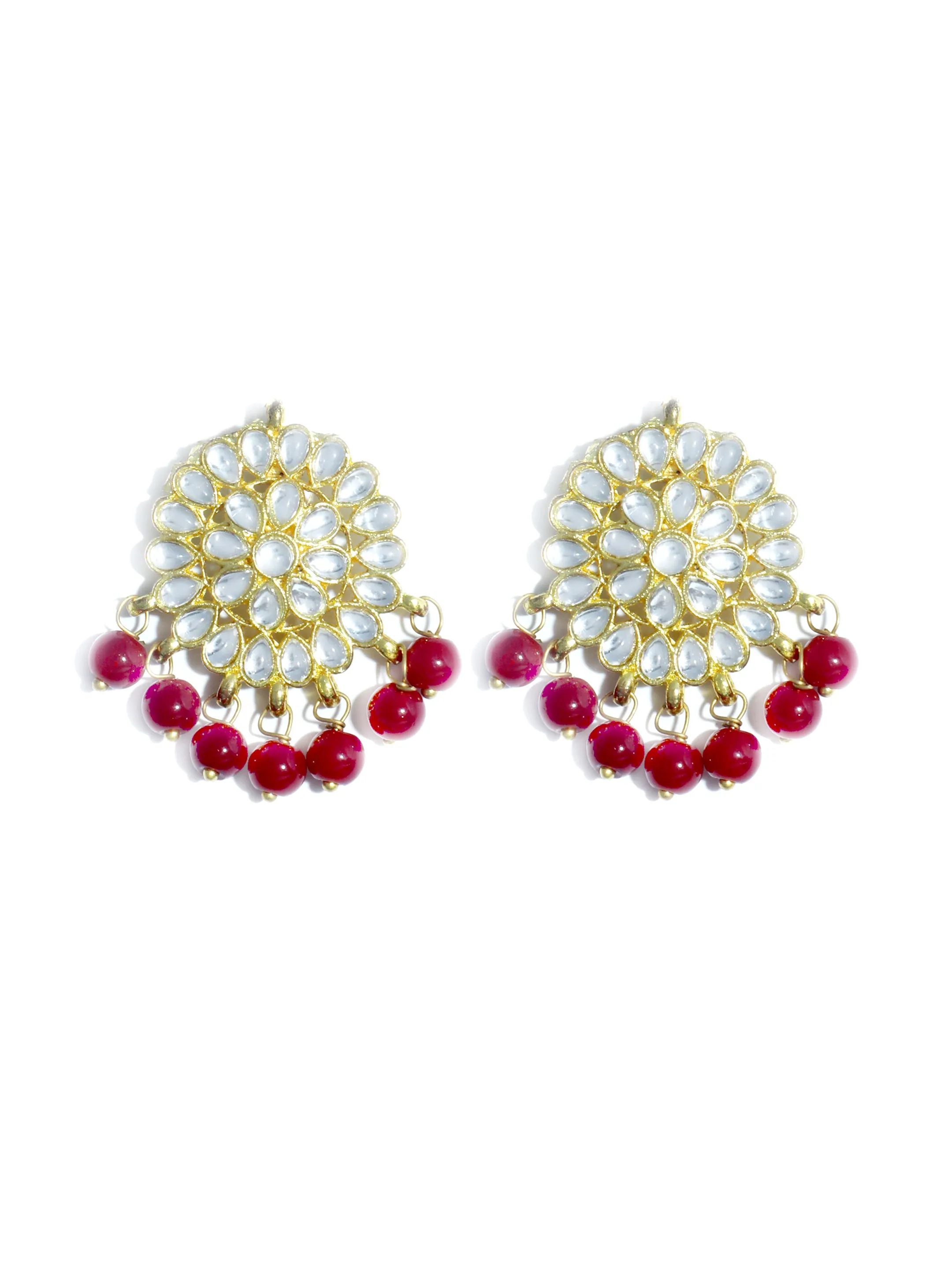 Kundan Red Choker Necklace Set