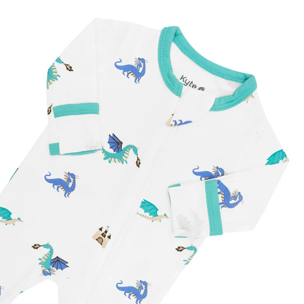 Kyte Baby Zippered Footie - Dragon