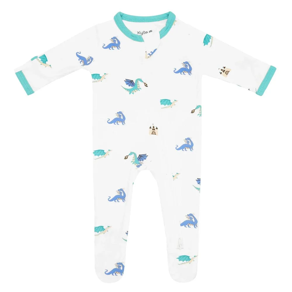 Kyte Baby Zippered Footie - Dragon