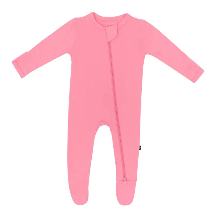 Kyte Baby Zippered Footie (Guava)